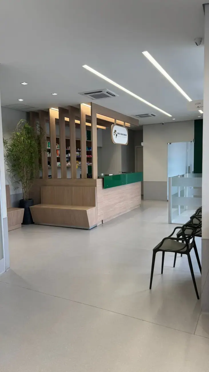 Recepção moderna do hospital